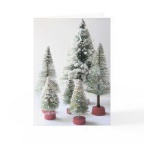 Vintage Bottle Brush Trees cards