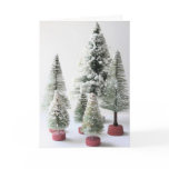 Vintage Bottle Brush Trees cards