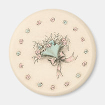 Vintage Bouquet magnets