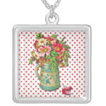 Vintage Bouquet Personalized Necklace