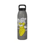VINTAGE BOWLER CARTOON REUSABLE WATER BOTTLE