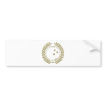 Vintage Bowling Ball Bumper Sticker