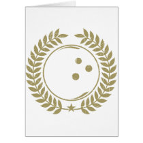 Vintage Bowling Ball Card