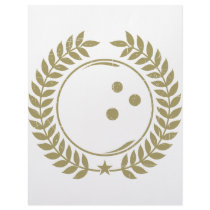 Vintage Bowling Ball Personalized Letterhead