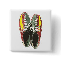 Vintage Bowling Shoes Retro Bowling Shoe Buttons