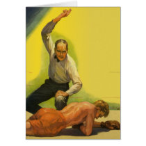 Vintage Boxing Greeting Card