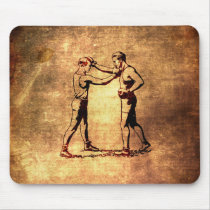 boxer, vintage, men&#39;s, boxing, funny, sport, retro, pattern, cool, old boxing pictures, fun, retro boxers, antique, old boxer, mousepad, Mouse pad com design gráfico personalizado