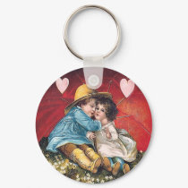 Vintage Boy and Girl Valentine Keychain