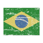 Vintage Brazil Flag Postcard