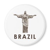 Vintage Brazil Refrigerator Magnets