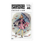 Vintage Bridal Shower Guest postage