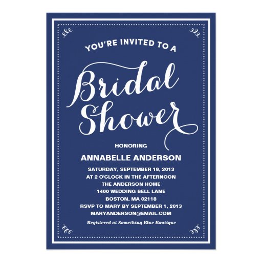 Vintage Bridal Shower Invitation