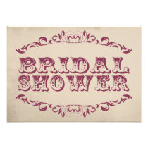 Vintage Bridal Shower Invitation | champaign