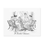 Vintage Bridal Shower Invitation Postcards