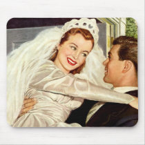 Vintage Bride and Groom mousepads by YesterdayCafe Vintage Bride and Groom mousepads