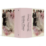 Vintage Bride and Groom; Wedding Ceremony 3 Ring Binder