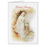 Vintage bride bridal shower invitation card