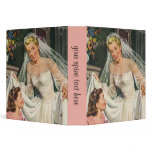 Vintage Bride with Flower Girl 3 Ring Binder