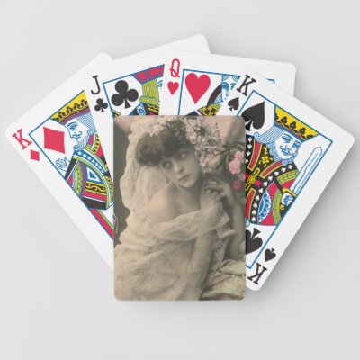 Vintage Brides and Vintage Weddings Playing Cards