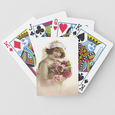 Vintage Brides and Vintage Weddings Playing Cards