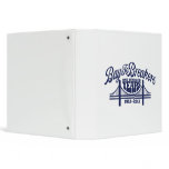 Vintage Bridge - Navy Vinyl Binders