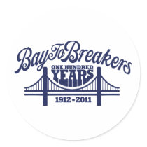 Vintage Bridge - Navy Stickers