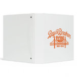 Vintage Bridge - Orange 3 Ring Binders