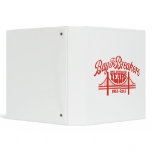 Vintage Bridge - Red 3 Ring Binders