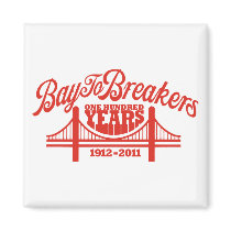 Vintage Bridge - Red Refrigerator Magnet