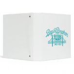 Vintage Bridge - Teal 3 Ring Binders