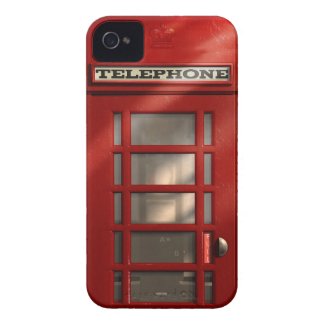 Vintage British Red Telephone Box iPhone 4 Cases