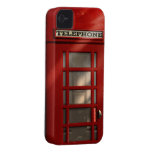 Vintage British Red Telephone Box Iphone 4 Cases