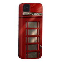 Vintage British Red Telephone Box Iphone 4 Cases