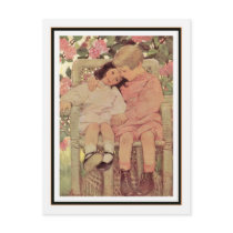Vintage Brother and Sister by Jessie Willcox Smith Postcards