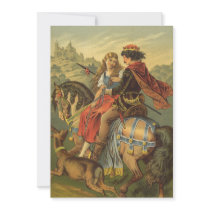 Vintage Brother & Sister Fairy Tale; Offterdinger Custom Announcement