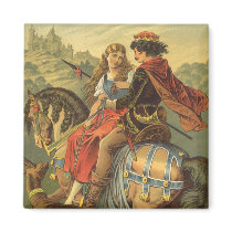 Vintage Brother & Sister Fairy Tale; Offterdinger Magnet