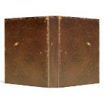 Vintage Brown Leather Vinyl Binders