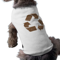 Vintage Brown Recycle Sign pet clothing