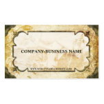 Vintage Brown & Tan Flourish Paper Business Cards