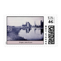 Vintage Bruges Saint Cross Gate Stamps