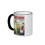 Vintage Brylcreem Man Playing Tennis Ad Coffee Mug