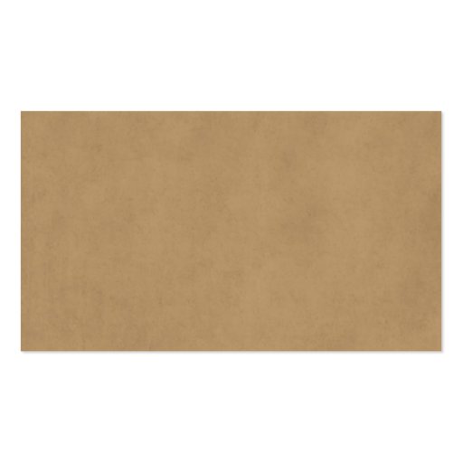 Vintage Buckskin Tan Light Brown Parchment Paper Business Card Template (front side)