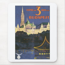 Vintage Budapest Mouse Pad