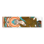 Vintage Buddha Art Bumper Sticker