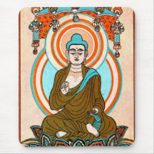 Vintage Buddha Art Mousepad