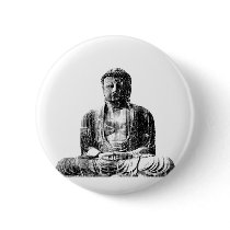 Vintage Buddha Button