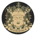 Vintage Buddha Face stickers by BuddhaGifts Vintage Buddha Face stickers