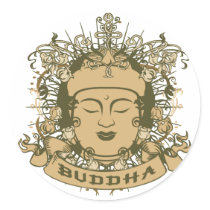 Vintage Buddha Face stickers