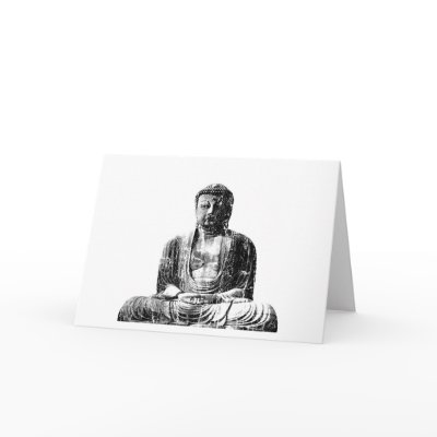 Vintage Buddha Greeting Card by rudejapan