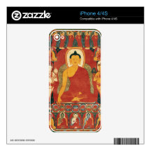 Vintage Buddha Painting Decals For The iPhone 4S
